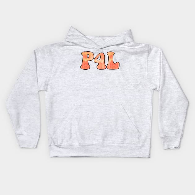 Tie Dye Orange Pogue 4 Life / P4L Kids Hoodie by cartershart